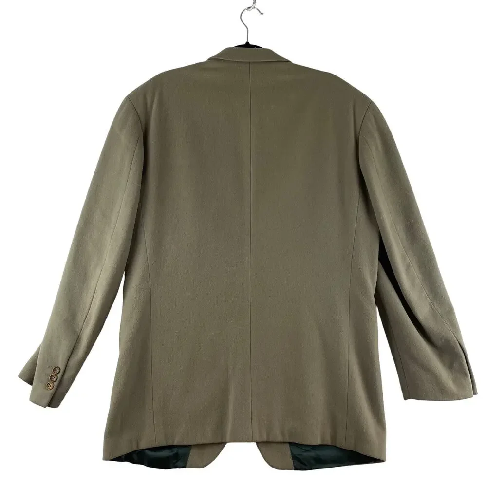 Hugo Boss Easy Line Made In Italy Cashmere Blend Beige Blazer 40L